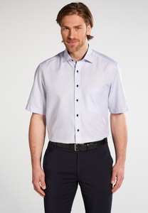 Eterna, ETERNA Kurzarm Hemd »COMFORT FIT«, COMFORT FIT Hemd in hellblau strukturiert