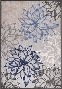 Sanat Teppich »Floral 2«, rechteckig, 6 mm Höhe, In- und Outdoor geeignet, florales Design, Balkon, Terasse