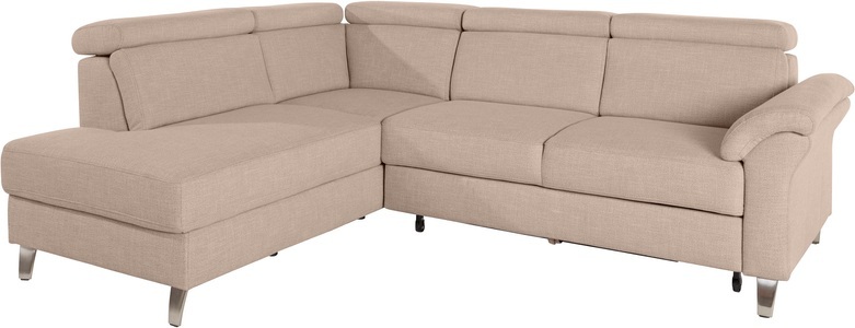 SIT&MORE, sit&more Ecksofa, sit&more Ecksofa »Arngast L-Form« inklusive Kopfteilverstellung und Federkern