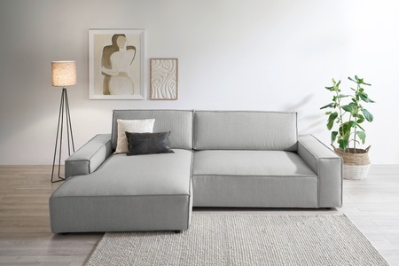 HOME AFFAIRE, Home affaire Ecksofa »NEU: SHERWOOD XXL 284, Big-Sofa L-Form, tiefe Sitzfläche 95 cm, Cord«, Recamiere rechts/links, als Schlafsofa stellbar, Cord u. Leinenoptik, Home affaire Ecksofa »NEU: SHERWOOD XXL 284, Big-Sofa L-Form, tiefe Sitzfläche 95 cm, Cord« Recamiere rechts/links, als Schlafsofa stellbar, Cord u. Leinenoptik