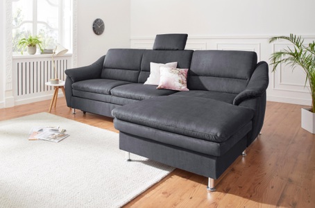 SIT&MORE, sit&more Ecksofa, sit&more Ecksofa »Cardoso L-Form« mit Federkern, wahlweise mit Bettfunktion