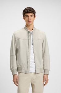 BOSS ORANGE Lederjacke »Johice«, aus weichem Ziegennappaleder Premium Herrenmode Leather Blouson Bomber