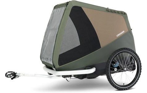 Croozer, CROOZER Hundefahrradanhänger Dog Tammo Moss green, Croozer Veloanhänger Dog Tammo XXL, Moss Green