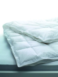 Billerbeck, Billerbeck Duvet Interlaken 90, billerbeck Einziehdecke »Interlaken 90«, 4-Jahreszeiten, Füllung 90% grossflockige Gänsedaunen, weiss, 10% Federchen, Bezug 100% Baumwolle, Batiste supérieure mit SanProCare-Veredelung, (1 St.)