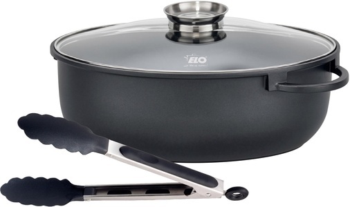 Elo, Elo Bräter »Alucast, 38 cm«, Elo Bräter »Alucast«, Aluminiumguss, (1 tlg.), Induktion, Aromaknopf, Kochzange