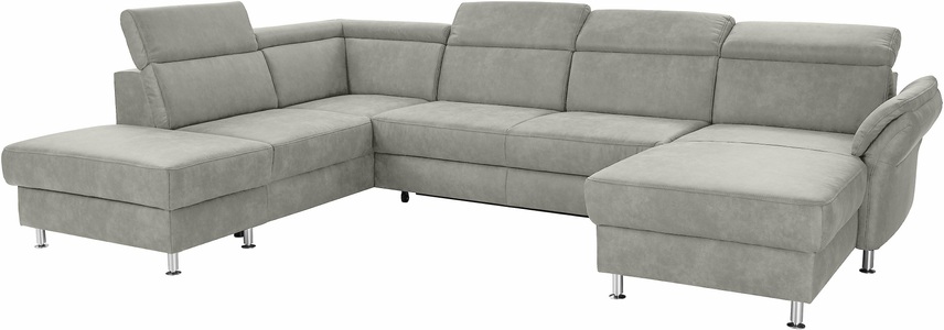 SIT&MORE, sit&more Wohnlandschaft, sit&more Wohnlandschaft »Avignon U-Form« wahlweise mit Bettfunktion und Stauraum, inklusive Kopfteilverstellung