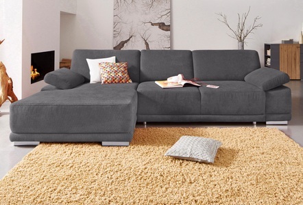 SIT&MORE, sit&more Ecksofa, sit&more Ecksofa »Coria L-Form«, mit XL-Recamiere, wahlweise mit Bettfunktion
