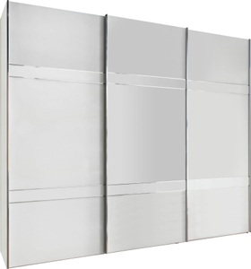 Wiemann, WIEMANN Schwebetürenschrank »Rialto«, WIEMANN Schwebetürenschrank »Rialto«, hochwertige Glasfront mit Querriegeln