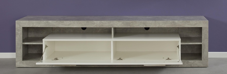 INOSIGN, INOSIGN Lowboard »Gwendolyn«, trendiges pflegeleichtes Design, Beleuchtung optional, vielseitig kombinierbar, INOSIGN Lowboard »Gwendolyn«, (1 St.), TV-Board, in 2 Breiten, 1 Klappe, 4 Fächer, Beleuchtung optinal