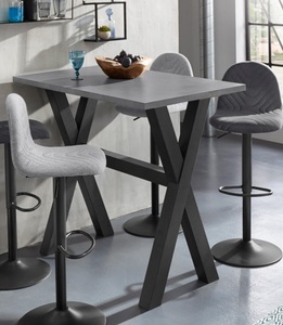 undefined, Bartisch, Mäusbacher Bartisch, Gestell in X-Form (Breite 120, 140 oder 160 cm)