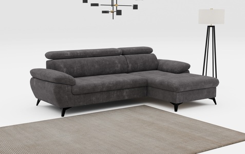 COTTA Ecksofa »Hudson L-Form«, mit Kopfteilverstellung, wahlweise mit Bettfunktion & Bettkasten