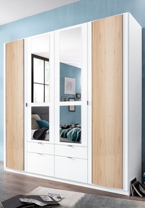 priess, priess Kleiderschrank, mit gerundeten Elementen auf den Aussentüren, priess Kleiderschrank, mit gerundeten Elementen auf den Aussentüren
