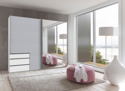 LIVIQUE, Lewis, Wimex Schwebetürenschrank »Level by fresh to go«, jeweils mit einer Spiegeltür