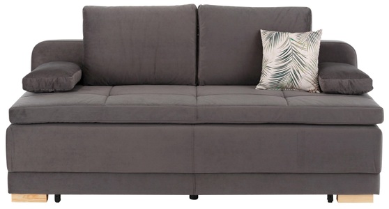 Home affaire Schlafsofa »Berlin by night«, mit Boxspringfederung, incl. loser Kissen und Bettkasten