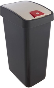 keeeper, keeeper Mülleimer »magne«, 1 Behälter, Soft-Touch Grifffläche, Made in Europe, keeeper Mülleimer »magne, Abfallbehälter mit Flip-Deckel, 40 x 30 x 61,5 cm«, 1 Behälter, 45 l, komfortabler Soft-Touch-Point, Made in Europe