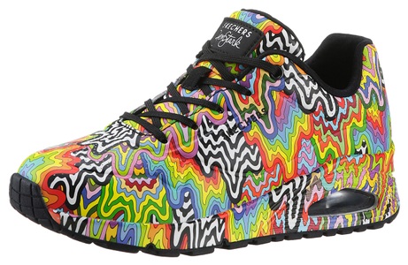 Skechers, Skechers Sneaker »UNO-INFINITE DRIP JEN STARK«, Freizeitschuh, Halbschuh, Schnürschuh mit Luftkissen-Dämpfung, Skechers Sneaker »UNO-INFINITE DRIP JEN STARK«, Freizeitschuh, Halbschuh, Schnürschuh mit Luftkissen-Dämpfung