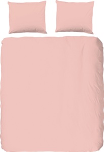 hip, HIP Bettwäsche-Set Uni 135 x 200 cm Rosa, hip Bettwäsche »Hip Uni«, 100% Baumwolle, Mako-Satin, 135x200, Unifarben Weiss, Reissverschluss