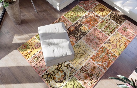 me gusta Teppich »Ariya 425«, rechteckig, 6 mm Höhe, Flachflor, gekettelt, Wohnzimmer