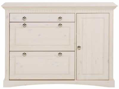 HOME AFFAIRE, Home affaire Schuhkommode »Rustic«, aus massiver Kiefer, 130 cm breit, Home affaire Schuhkommode »Rustic«, aus massiver Kiefer, Breite 130 cm, FSC®-zertifiziert
