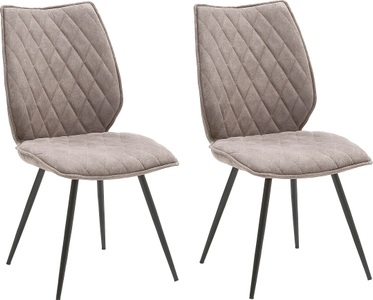 Mca furniture, Mca Furniture - 2er-Set Stühle - Braun, MCA furniture 4-Fussstuhl »Navarra«, 2 St., 2-er Set mit Stoffbezug, belastbar bis 120 kg, Komfortsitzhöhe 48 cm