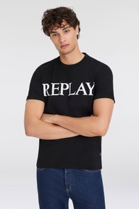 Replay, Replay T-Shirt, mit Logo-Frontprint