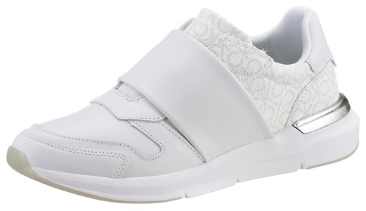 Calvin Klein, Calvin Klein Slip-On Sneaker »FLEXI RUN SLIP ON - MONO MIX«, mit Metallic-Einsatz an der Ferse, 