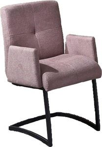 exxpo - sofa fashion Freischwinger »Affogato«, Struktur, mit Armlehne