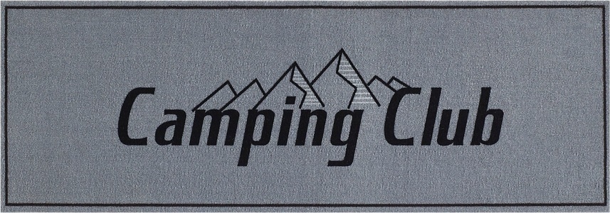 MY HOME, my home Läufer »Camping Club«, rechteckig, mit Schriftzug, ideal für Camper, In- und Outddor geeignet, my home Läufer »Camping«, rechteckig, 8,5 mm Höhe, mit Schriftzug, ideal für Camper & Wohnwagen, In- und Outdoor geeignet