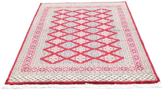 MorgenLand, morgenland Teppich »Buchara Teppich handgeknüpft rot«, rechteckig, 8 mm Höhe, morgenland Teppich »Buchara Teppich handgeknüpft rot«, rechteckig, 8 mm Höhe