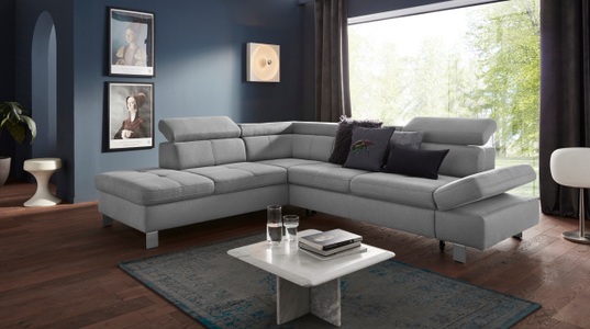 exxpo - sofa fashion, exxpo - sofa fashion Ecksofa, mit Kopf- bzw. Rückenverstellung, wahlweise mit Bettfunktion und Bettkasten, exxpo - sofa fashion Ecksofa »Fiji, L-Form« mit Kopf- bzw. Rückenverstellung, wahlweise mit Bettfunktion