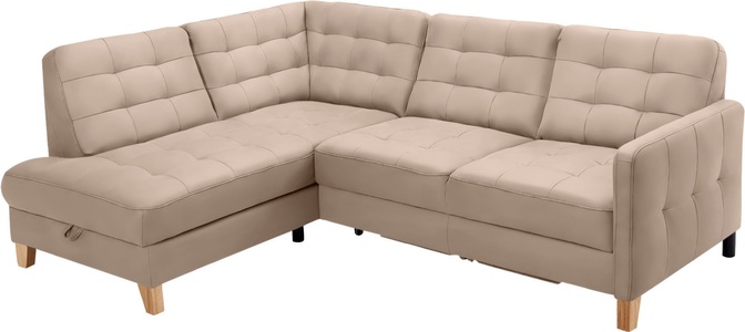 exxpo - sofa fashion, exxpo - sofa fashion Ecksofa »Elio«, wahlweise mit Bettfunktion und Bettkasten, in vielen Bezugsqualitäten, exxpo - sofa fashion Ecksofa »Elio, kompakt & bequem, zeitloses Design, Breite 228cm, L-Form« wahlweise mit Bettfunktion und Bettkasten