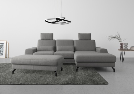 SIT&MORE, sit&more Ecksofa »Cinturo«, inklusive Sitztiefenverstellung und Federkern