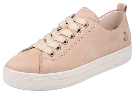 Remonte, Remonte Sneaker, mit bunten Schnürsenkeln, Sneaker mit breiten Schnürsenkeln Remonte Nude