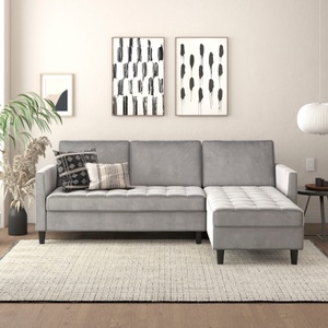 Dorel Home, Dorel Home Ecksofa »Presley«, Ecksofa mit Bett-Funktion und Stauraum, verstellbare Rückenlehne, Dorel Home Ecksofa »Presley, L-Form,« Ecksofa mit Bett-Funktion und Stauraum, verstellbare Rückenlehne