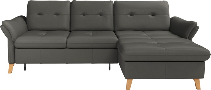 sit&more Ecksofa »Göteborg«, Sitztiefenverstellung und Federkern, wahlweise mit Bettfunktion