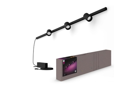 Philips HUE, Philips Hue Perifo Basis-Set Wandleuchte 3 Spots Schwarz, Philips Hue Perifo Basis-Set 3 Spots schwarz Wandleuchte ? Deckenlampe/Wandlampe