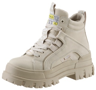 Buffalo, Buffalo Aspha NC Damen Schnürboot Beige, 