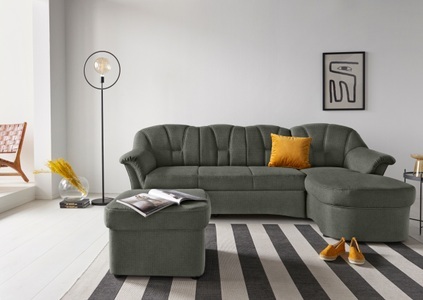 DOMO collection, DOMO collection Ecksofa, DOMO collection Ecksofa Papenburg L-Form, in grosser Farbvielfalt, wahlweise mit Bettfunktion