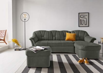 DOMO collection, DOMO collection Ecksofa, DOMO collection Ecksofa Papenburg L-Form, in grosser Farbvielfalt, wahlweise mit Bettfunktion