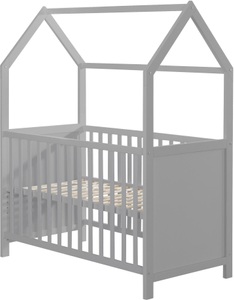 Roba, roba Hausbett 60 x 120 cm taupe, roba® Babybett »Hausbett 60x120, taupe«, FSC®-Holz aus gewissenhaft bewirtschafteten Wäldern