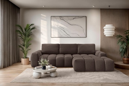 INOSIGN, INOSIGN Ecksofa »AZITA klein optionale Schlafsofa mit Bettkasten, B/T/H: 270/166,5/84cm«, L-Form mit Wellenunterfederung, Bubble-Optik, GOODproduct Ecksofa »AZITA L-Form, 270 cm - OTTO. Verlässliche Qualität.« wahlweise als Schlafsofa m. Bettkasten, Bubble-Optik