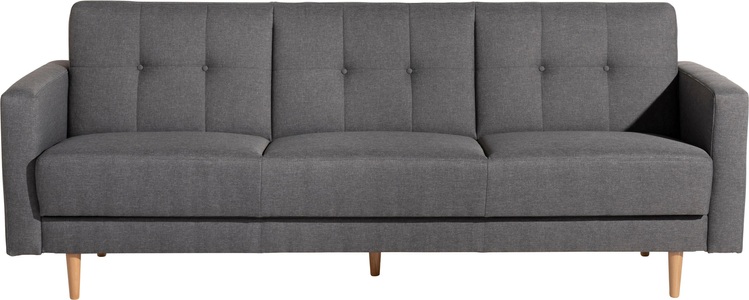 MAX WINZER, Max Winzer® 3-Sitzer »Jesper«, Max Winzer® 3-Sitzer »Jesper Kippcouch mit komfortablem Federkern, klassisch und modern«, Schlafsofa mit Knopfheftung im Rücken, inklusive Bettkasten