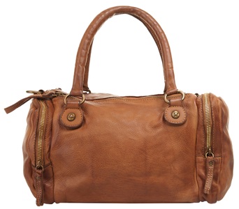 X-ZONE, X-Zone Henkeltasche, X-Zone Henkeltasche, echt Leder, Made in Italy