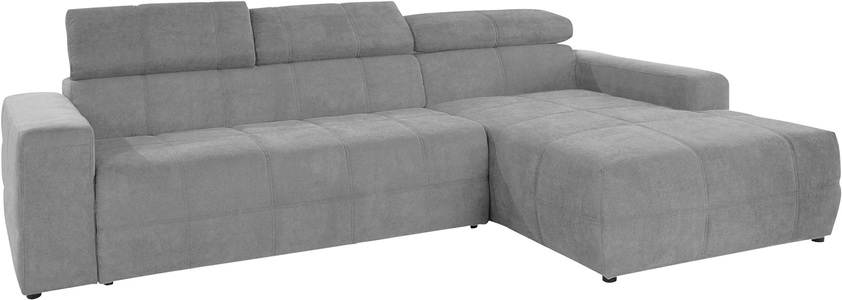 DOMO collection, DOMO collection Ecksofa, DOMO collection Ecksofa »Brandon grosse Ausführung B/T/H: 289/177/80 cm, auch in Leder und Cord«, mit Kopfteilverstellung, wahlweise Sitztiefenverstellung, L-Form