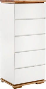 loftscape, home24 Kommode Lixeira, XXXLutz Kommode 51/115/40 cm , Chiaro , weiss, Eichefarben , Holz, Holzwerkstoff , Asteiche, Eiche , massiv , 51x115x40 cm , matt, geölt, lackiert,Echtholz, Nachbildung , Typenauswahl, Beimöbel erhältlich , 000196018507