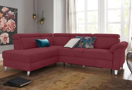 SIT&MORE, sit&more Ecksofa, sit&more Ecksofa, inklusive Kopfteilverstellung, wahlweise mit Bettfunktion und Bettkasten