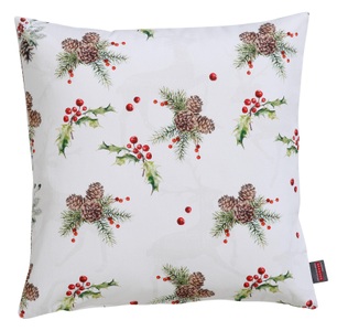 HOSSNER - HOMECOLLECTION, Kissenhüllen, »Zweige«, HOSSNER - HOMECOLLECTION, HOSSNER - HOMECOLLECTION Kissenhüllen »Mistelzweig, Weihnachtsdeko«, (2 St.)