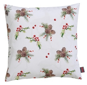 HOSSNER - HOMECOLLECTION, Kissenhüllen, »Zweige«, HOSSNER - HOMECOLLECTION, HOSSNER - HOMECOLLECTION Kissenhüllen »Mistelzweig, Weihnachtsdeko«, (2 St.)
