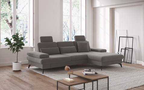 sit&more Ecksofa »Morris L-Form inkl. Sitztiefenverstellung«, wahlweise mit Bettfunktion, Bettkasten und Armteilverstellung