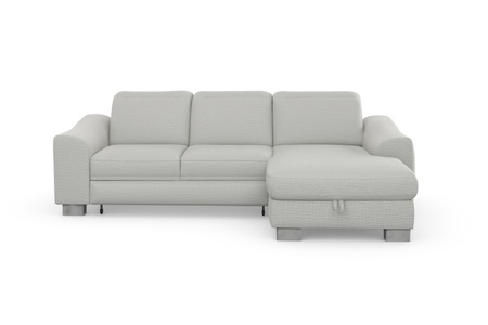 SIT&MORE, sit&more Ecksofa »Durness«, mit Federkern und hochwertigen Edelstahlfüssen, wahlweise mit Kopfteilverstellung, Bettfunktion und Bettkasten oder mit Bettfunktion und Bettkasten, sit&more Ecksofa »Dundee L-Form«, mit Federkern und Edelstahlfüssen, wahlweise mit Kopfteilverstellung